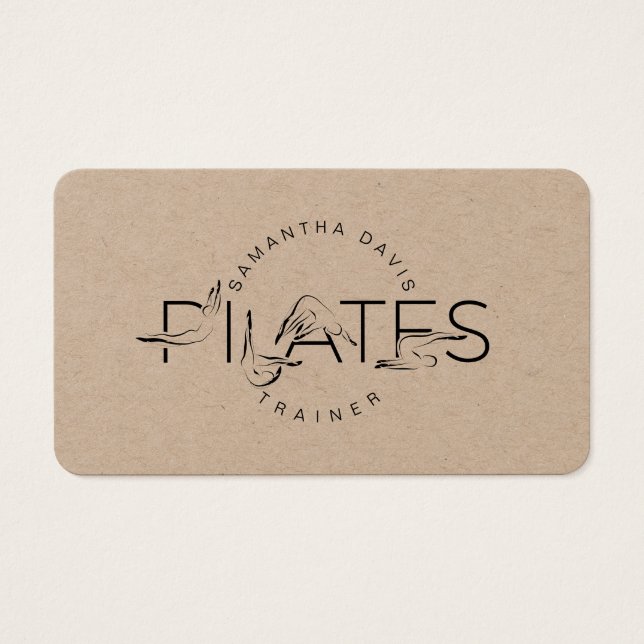 Tarjeta de presentación Pilates Instructor (Frente)