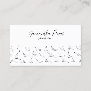 Tarjeta de presentación Pilates Instructor Pilates