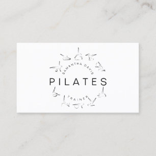 Tarjeta de presentación Pilates Instructor Pilates