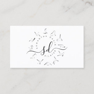 Tarjeta de presentación Pilates Instructor Pilates