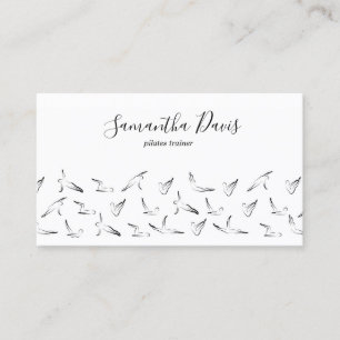 Tarjeta de presentación Pilates Instructor Pilates