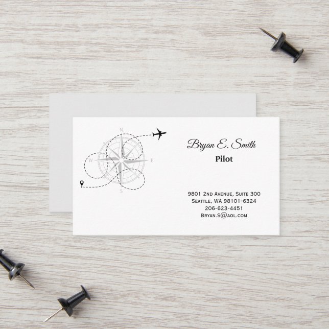 Tarjeta de presentación piloto (Anverso/Reverso In Situ)