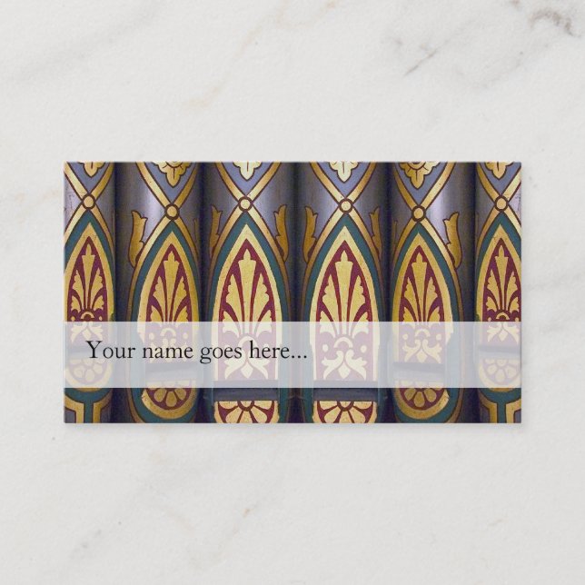 Tarjeta de presentación - pintada (Anverso)