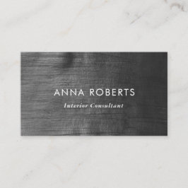 Tarjeta de presentación pintada en negro minimalis