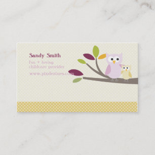 Tarjeta De Presentación PixDezines Mommy + Baby owys puericultura