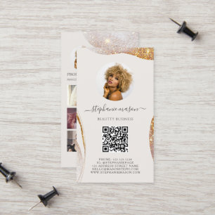Tarjeta De Presentación Plantilla Belleza Estética Social Media Business