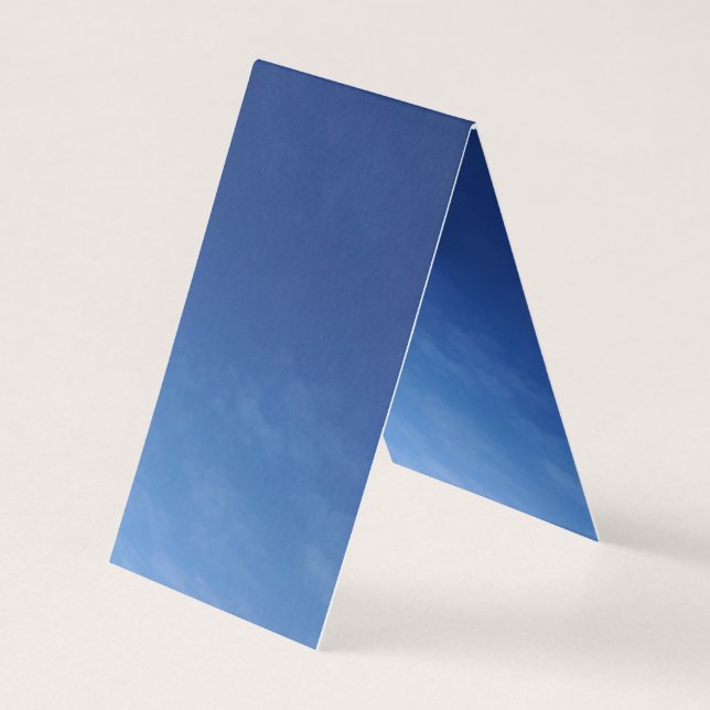 Tarjeta de presentación plegable de tienda vertica (Anverso)