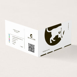 Tarjeta de presentación plegada de GATTOOS