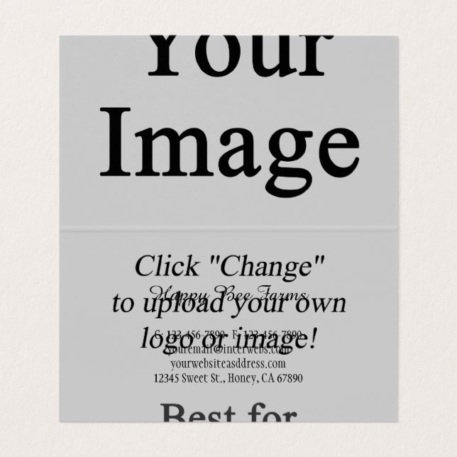 Tarjeta de presentación plegada de imagen de perso (Interior desplegado)