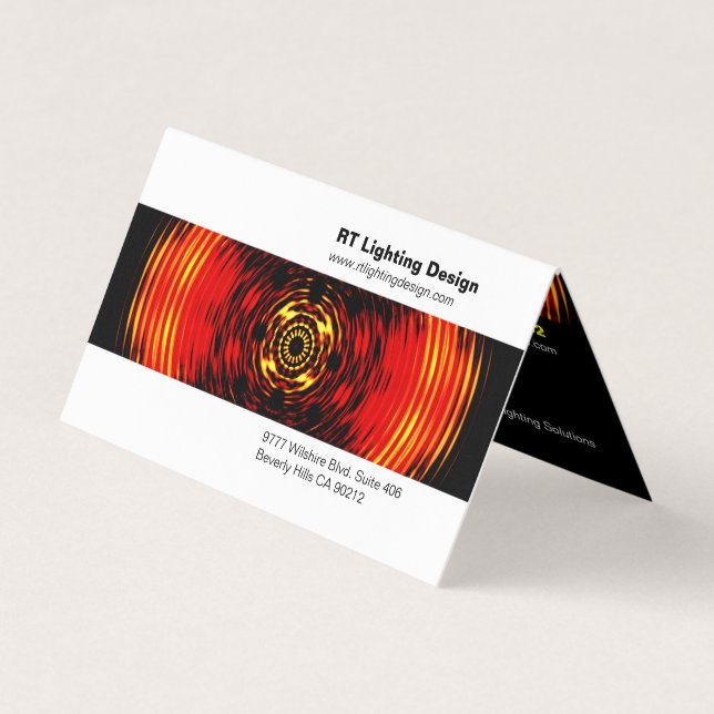 Tarjeta de presentación plegada del Diseñador de i (Anverso)