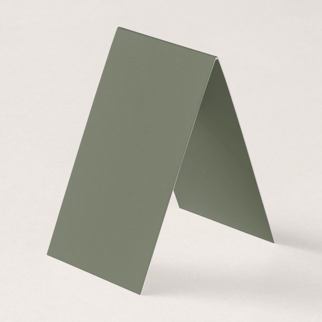 Tarjeta de presentación plegada Moss Green - Perso (Anverso)