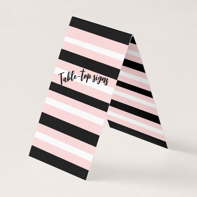 Tarjeta de presentación plegada plegada de carpa v (Anverso)