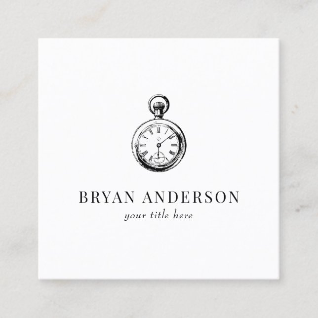 Tarjeta de presentación Pocket Watch (Anverso)