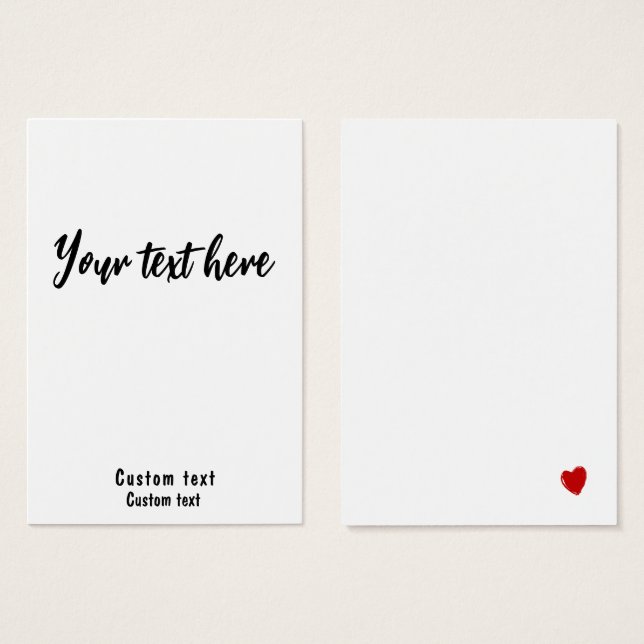 Tarjeta de presentación potente para personalizado (Anverso y reverso)