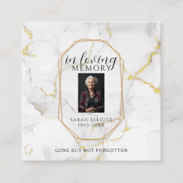 Tarjeta De Presentación Prayer in memory of loved one Card