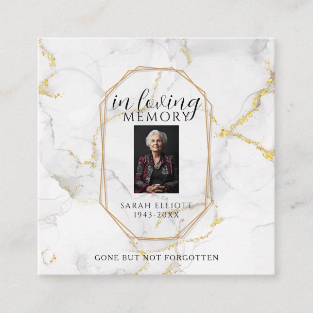 Tarjeta De Presentación Prayer in memory of loved one Card (Anverso)