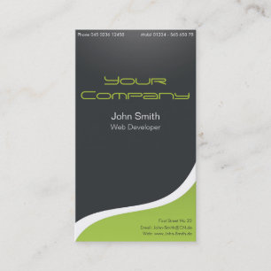 Tarjeta de presentación preciosa web Developer,