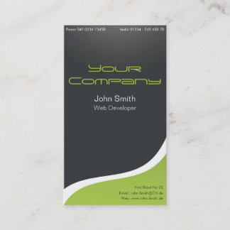 Tarjeta de presentación preciosa web Developer,