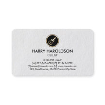 Tarjeta de presentación Premium Cello Icon