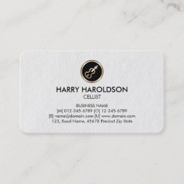 Tarjeta de presentación Premium Cello Icon