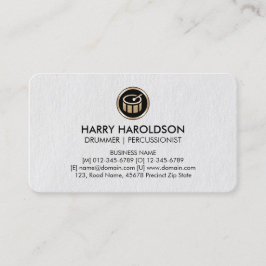 Tarjeta de presentación Premium para percusionista