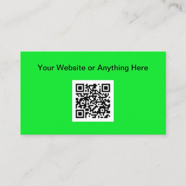 Tarjeta De Presentación Presupuesto simple Pequeña Cantidad Código QR Tarj (Anverso)