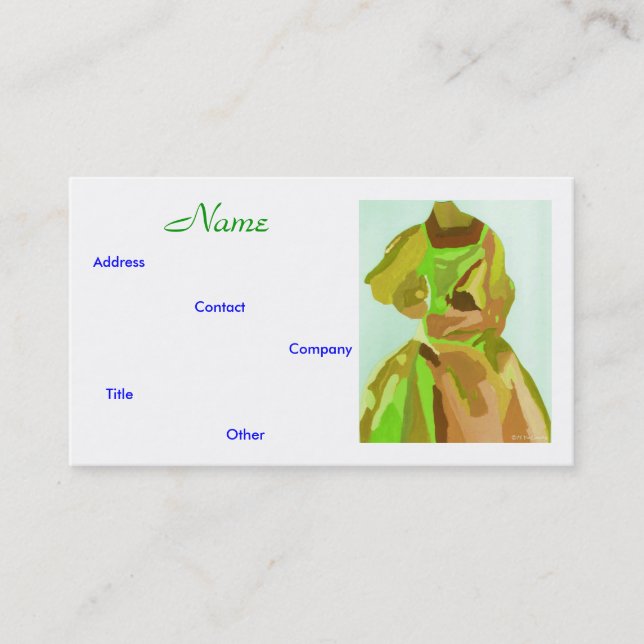 Tarjeta de presentación Primavera I del Diseñador  (Anverso)