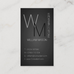 Tarjeta de presentación profesional Black / Gray S