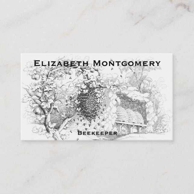 Tarjeta de presentación profesional de apicultores (Anverso)