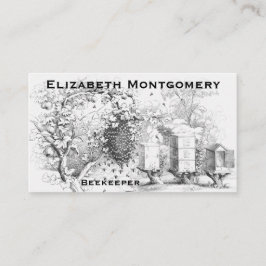 Tarjeta de presentación profesional de apicultores