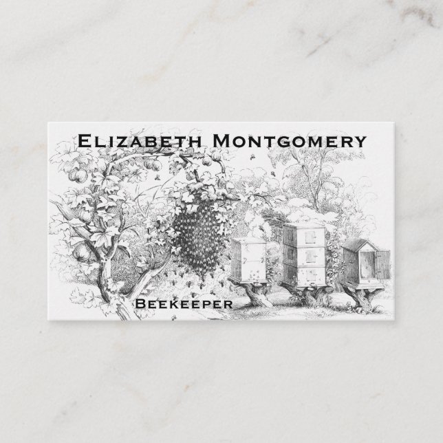 Tarjeta de presentación profesional de apicultores (Anverso)