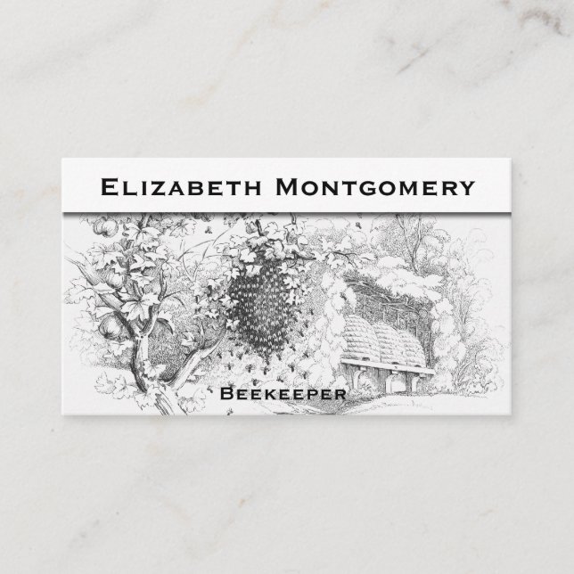 Tarjeta de presentación profesional de apicultores (Anverso)