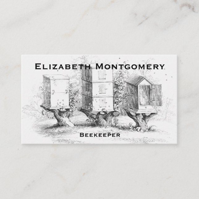 Tarjeta de presentación profesional de apicultores (Anverso)