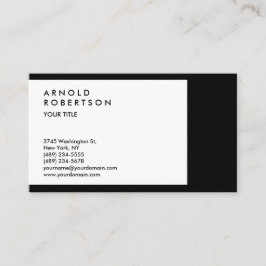 Tarjeta de presentación profesional de borde blanc