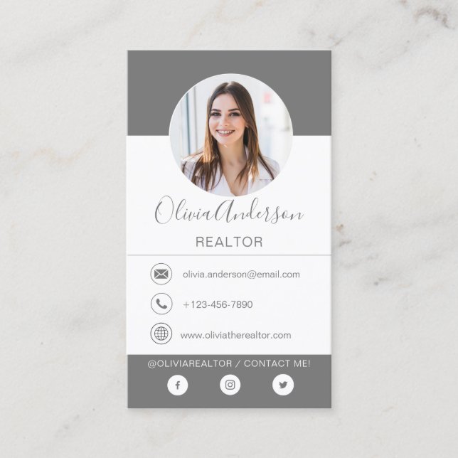 Tarjeta de presentación profesional de carbón vege (Anverso)