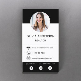 Tarjeta de presentación profesional de fotos en ne