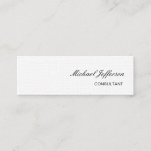 Tarjeta de presentación profesional de línea delga
