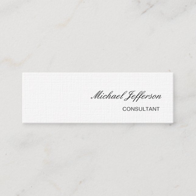 Tarjeta de presentación profesional de línea delga (Anverso)