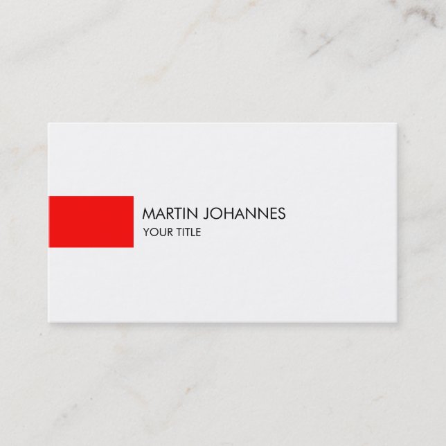 Tarjeta de presentación profesional de perfil blan (Anverso)