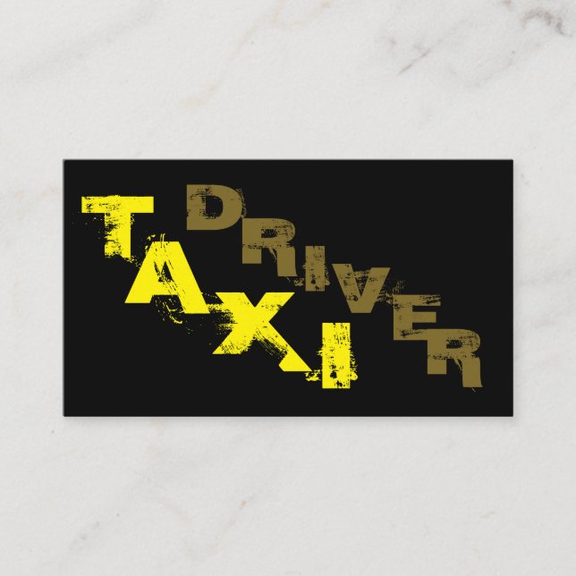 Tarjeta de presentación profesional del taxista pr (Anverso)