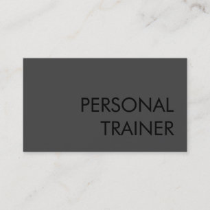 Tarjeta de presentación profesional Gray Fitness S