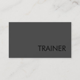 Tarjeta de presentación profesional Gray Fitness S