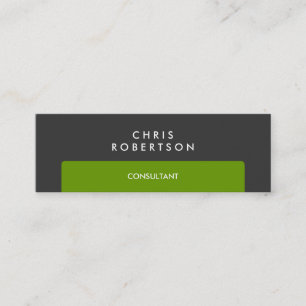 Tarjeta de presentación profesional Gris Green Str