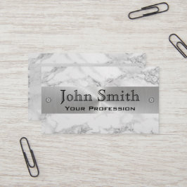 Tarjeta de presentación profesional Marble Steel S