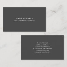 Tarjeta de presentación profesional minimalista y
