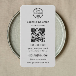 Tarjeta de presentación profesional Minimalista y