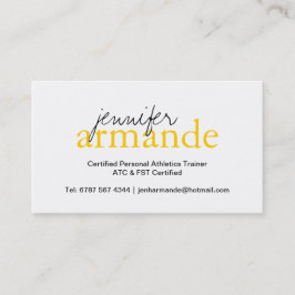 Tarjeta de presentación profesional moderna