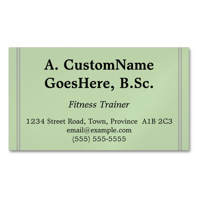 Tarjeta de presentación profesional para formadore (Anverso)