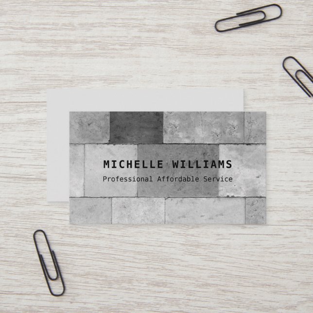 Tarjeta de presentación profesional para suelos y  (Anverso/Reverso In Situ)