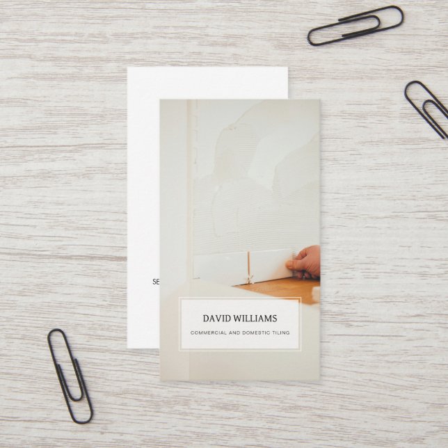 Tarjeta de presentación profesional para suelos y  (Anverso/Reverso In Situ)